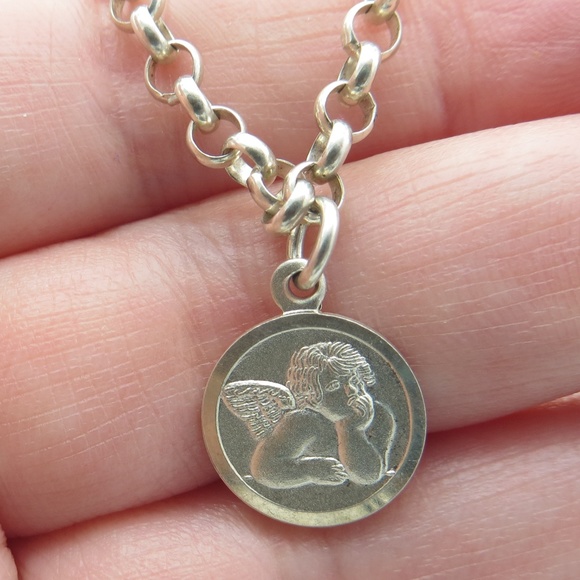 vintage Jewelry - Vintage Sterling Bracelet with Angel Charm